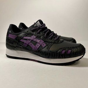 Asics Tiger × atmos GEL-LYTE III BLACK/PURPLE "Midnight Tokyo"